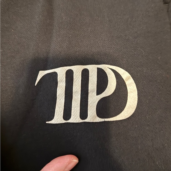 Official Taylor Swift TTPD "Down Bad Crying at the Gym" fleece joggers.Med. EUC. - Picture 4 of 9